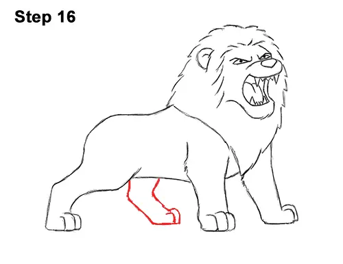 Cartoon Lion Drawing  How To Draw A Cartoon Lion Step By Step