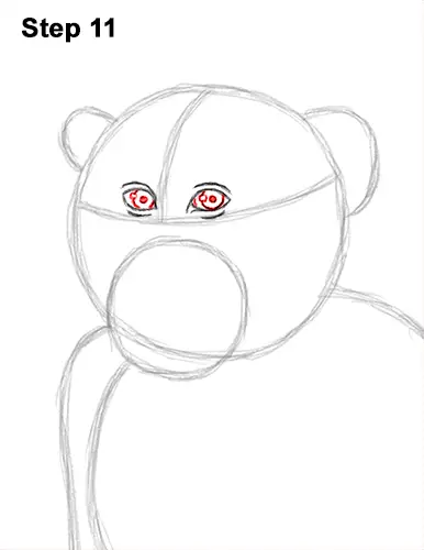 How to Draw a Rhesus Macaque Monkey Sitting 11