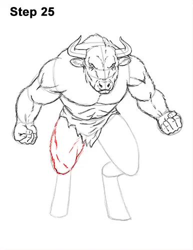 How to Draw Cool Angry Minotaur Bull Horns 25