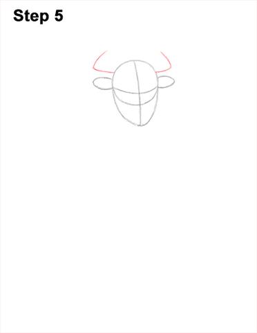 minotaur head drawing