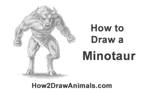 minotaur drawing