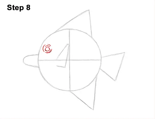 How to Draw Moorish Idol Fish 8