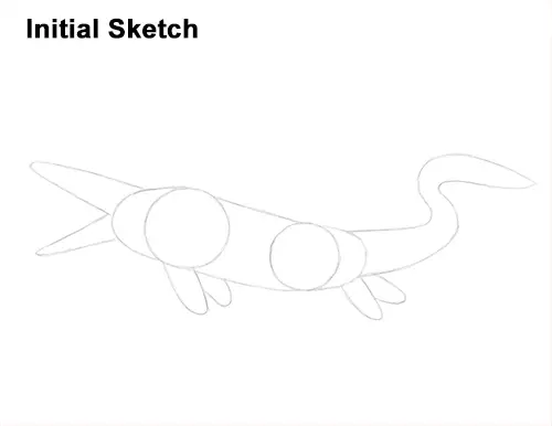 Draw Mosasaurus Dinosaur Jurassic Sketch