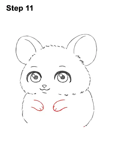 Draw a Cute Chibi Little Mini Cartoon Mouse 11