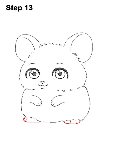 Draw a Cute Chibi Little Mini Cartoon Mouse 13