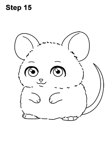 Draw a Cute Chibi Little Mini Cartoon Mouse 15