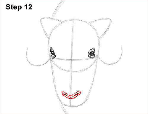 How to Draw Musk Ox Standing Horns 12