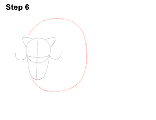 How to Draw Musk Ox Standing Horns 6