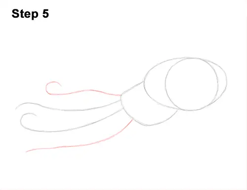How to Draw an Octopus Swimming Tentacles 5