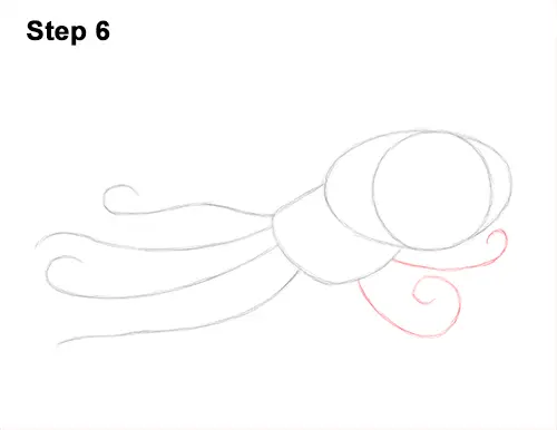 How to Draw an Octopus Swimming Tentacles 6