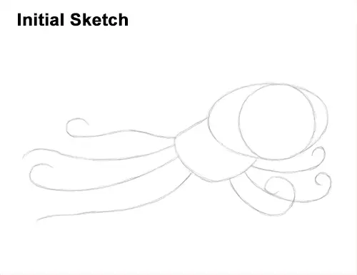 How to Draw an Octopus Swimming Tentacles Sketch