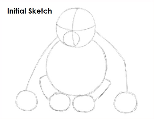 Draw Orangutan Ape Sketch