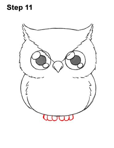 cute owl drawing
