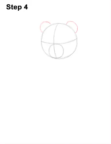 How to Draw Cute Giant Panda Bear Sitting 4