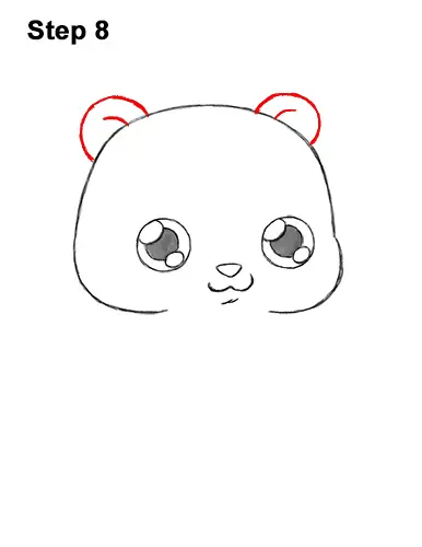 How to Draw Cute Cartoon Panda Bear Chibi 8