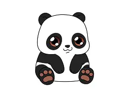 How to Draw a Cute Chibi Cartoon Panda Bear