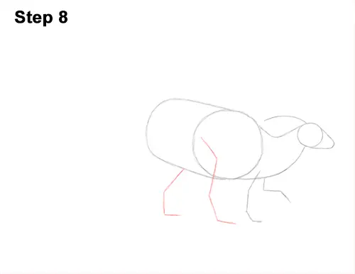 How to Draw a Parasaurolophus Dinosaur 8