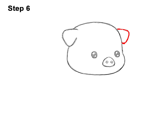 How to Draw Cute Cartoon Pig Chibi Kawaii 6