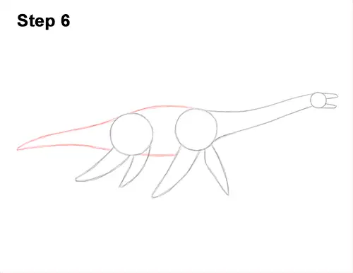 How to Draw a Plesiosaurus Marine Dinosaur 6