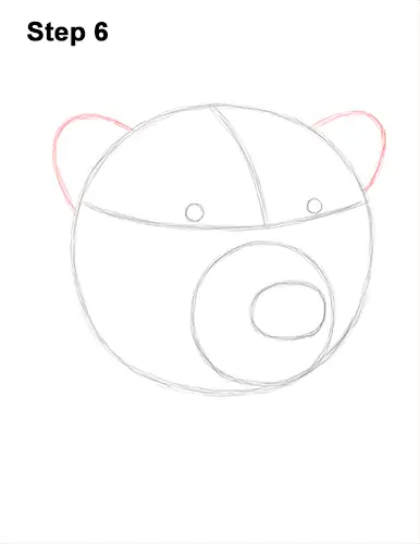 How to Draw a Polar Bear Portrait Head Face 6