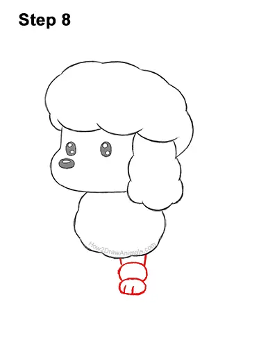 How to Draw a Cute Cartoon Poodle Puppy Dog Chibi Kawaii 8