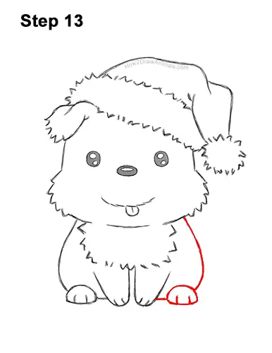 How to Draw a Cute Cartoon Harp Seal Pup Chibi Kawaii 13