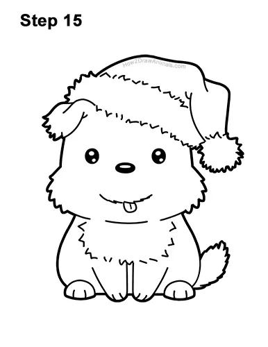 How to Draw a Cute Cartoon Harp Seal Pup Chibi Kawaii 15