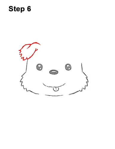 How to Draw a Cute Cartoon Harp Seal Pup Chibi Kawaii 6