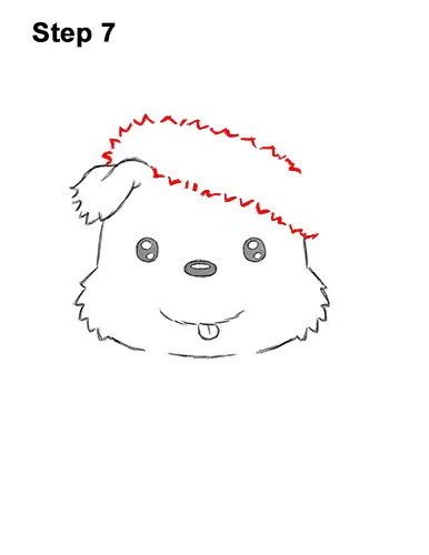 How to Draw a Puppy (Cartoon) for Christmas VIDEO & Step-by-Step Pictures