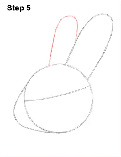 How to Draw Cute Bunny Rabbit Head Face Portrait 5