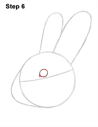 How to Draw Cute Bunny Rabbit Head Face Portrait 6
