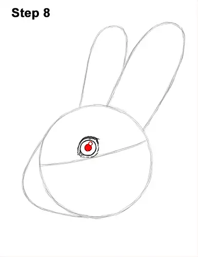 How to Draw Cute Bunny Rabbit Head Face Portrait 8