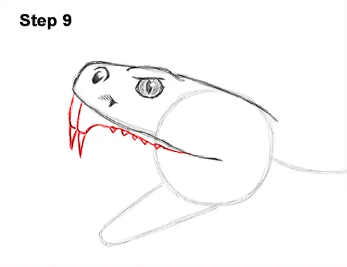 Draw Diamondback Rattlesnake 9