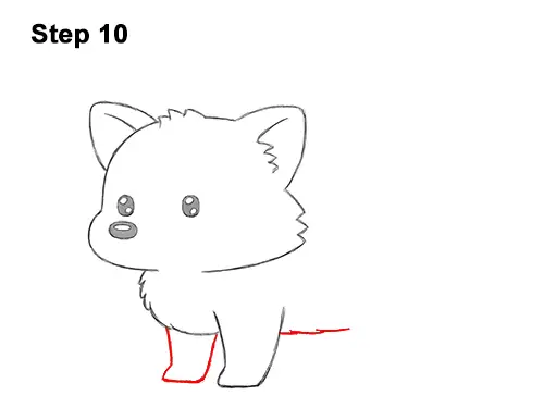 How to Draw a Cute Cartoon Red Panda Chibi Kawaii 10