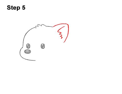 How To Draw A Red Panda Cartoon Video Step By Step Pictures