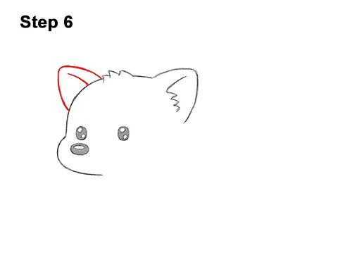 How to Draw a Cute Cartoon Red Panda Chibi Kawaii 6
