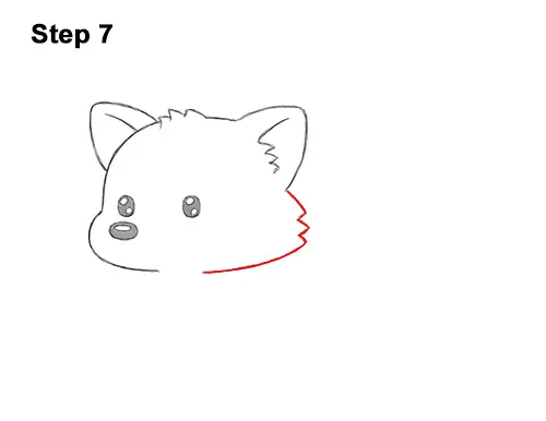 How to Draw a Cute Cartoon Red Panda Chibi Kawaii 7