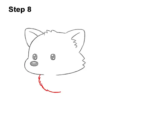 How to Draw a Cute Cartoon Red Panda Chibi Kawaii 8