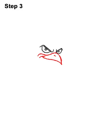 How to Draw Tough Cool Angry Brown Cartoon Rooster 3