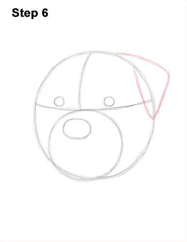 How to Draw a Rottweiler Dog Head Portrait Face 6