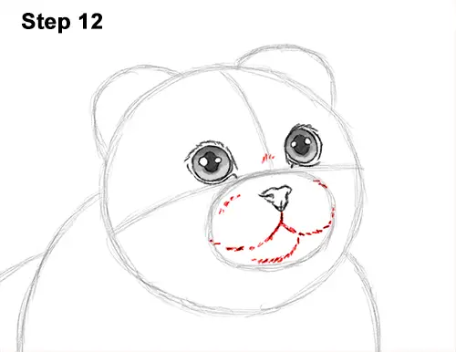 How to Draw a Scottish Fold Cat Playing Pawing Swiping 12