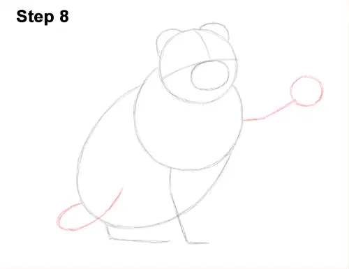 How to Draw a Scottish Fold Cat Playing Pawing Swiping 8