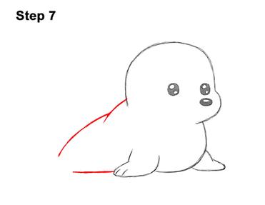 How to Draw a Seal (Cartoon) VIDEO & Step-by-Step Pictures