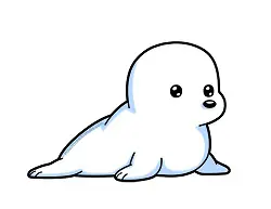 How to Draw a Cute Cartoon Chibi Kawaii Harp Seal Pup