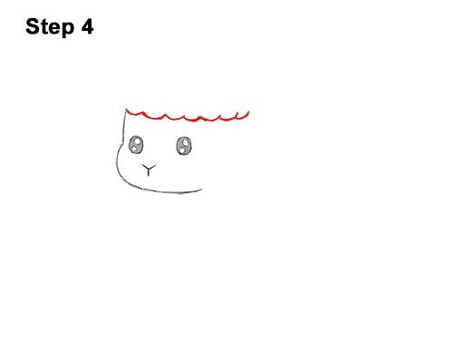 How to Draw Cute Cartoon Sheep Chibi Kawaii 4