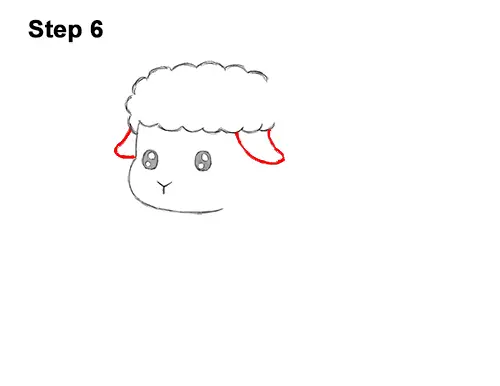 How to Draw Cute Cartoon Sheep Chibi Kawaii 6