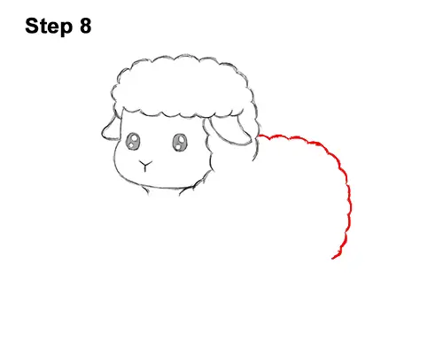 How to Draw Cute Cartoon Sheep Chibi Kawaii 8