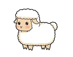 How to Draw a Cute Cartoon Chibi Kawaii Sheep