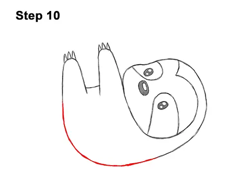 How to Draw Cute Cartoon Sloth Chibi Kawaii 10