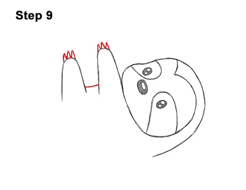 How to Draw Cute Cartoon Sloth Chibi Kawaii 9